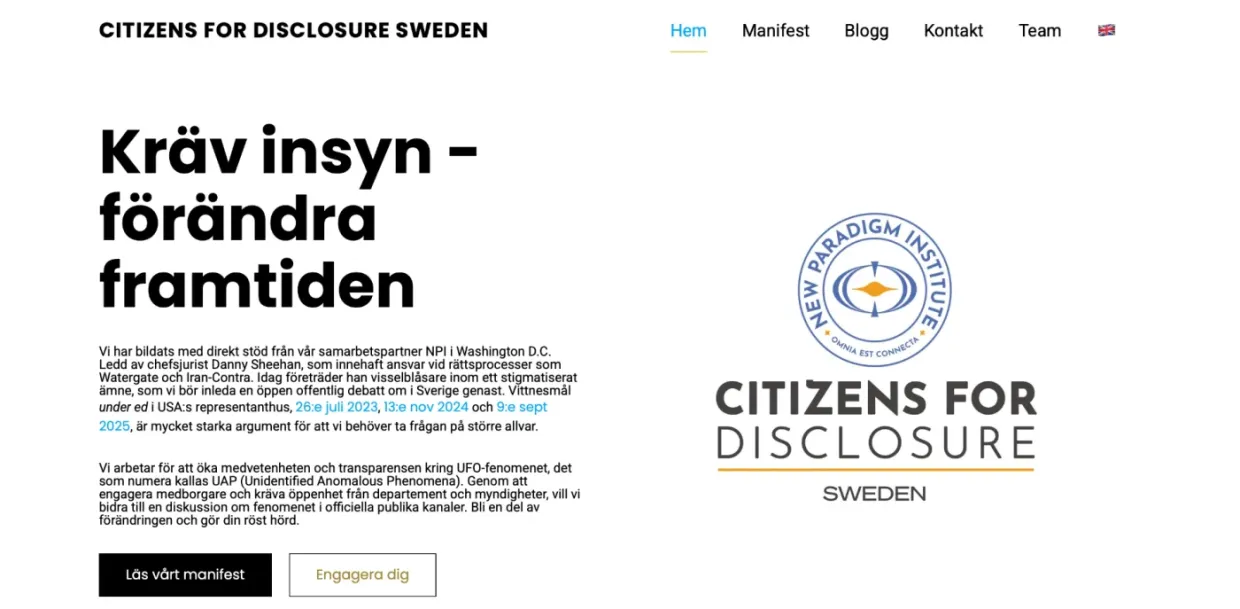Citizens for Disclosure Sweden