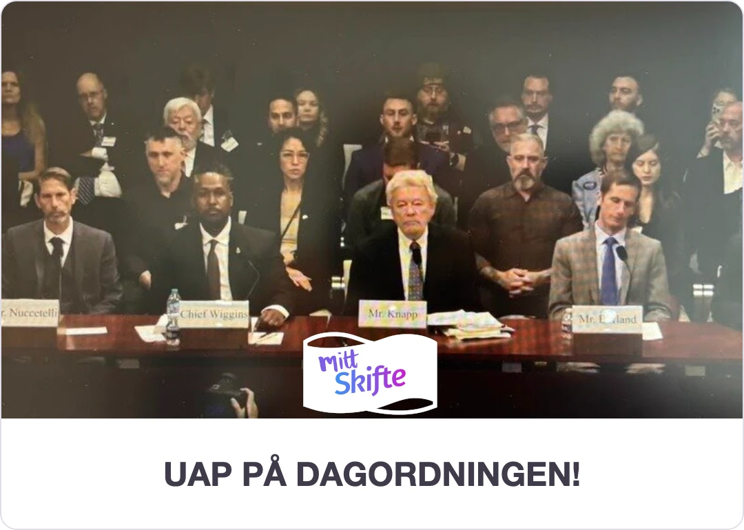 UAP på dagordningen! — Mitt Skifte